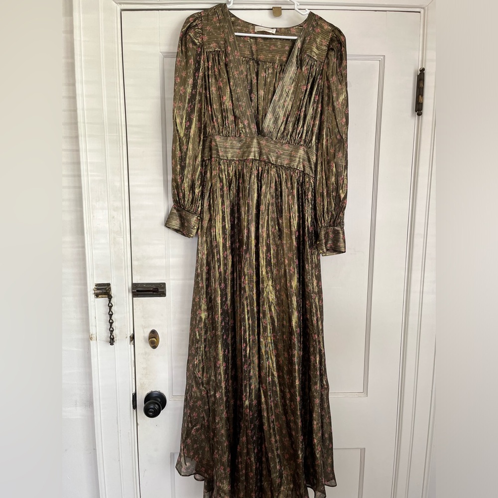 Love Shack Fancy Cyrena dress - Gold